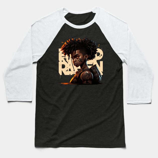 afrikan warrior Baseball T-Shirt by Nature